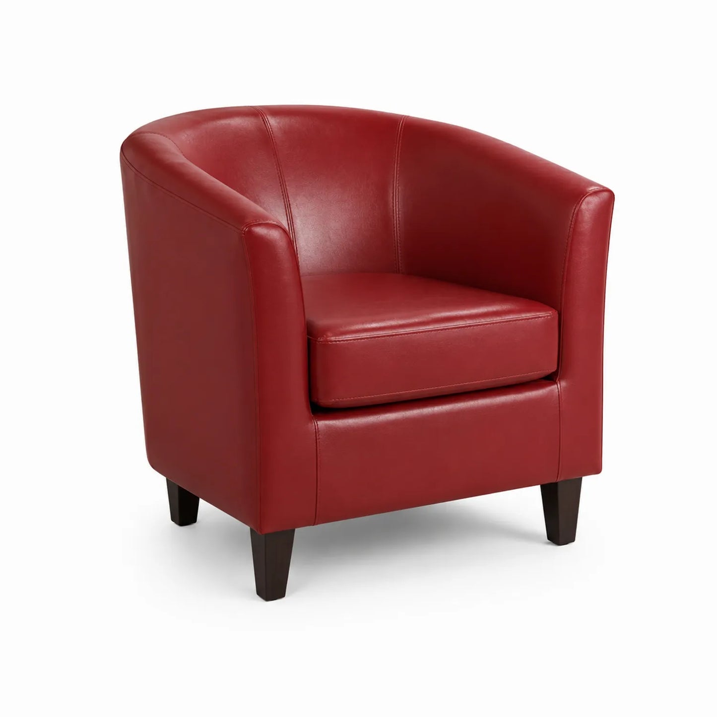 Clubsessel aus Kunstleder Rot