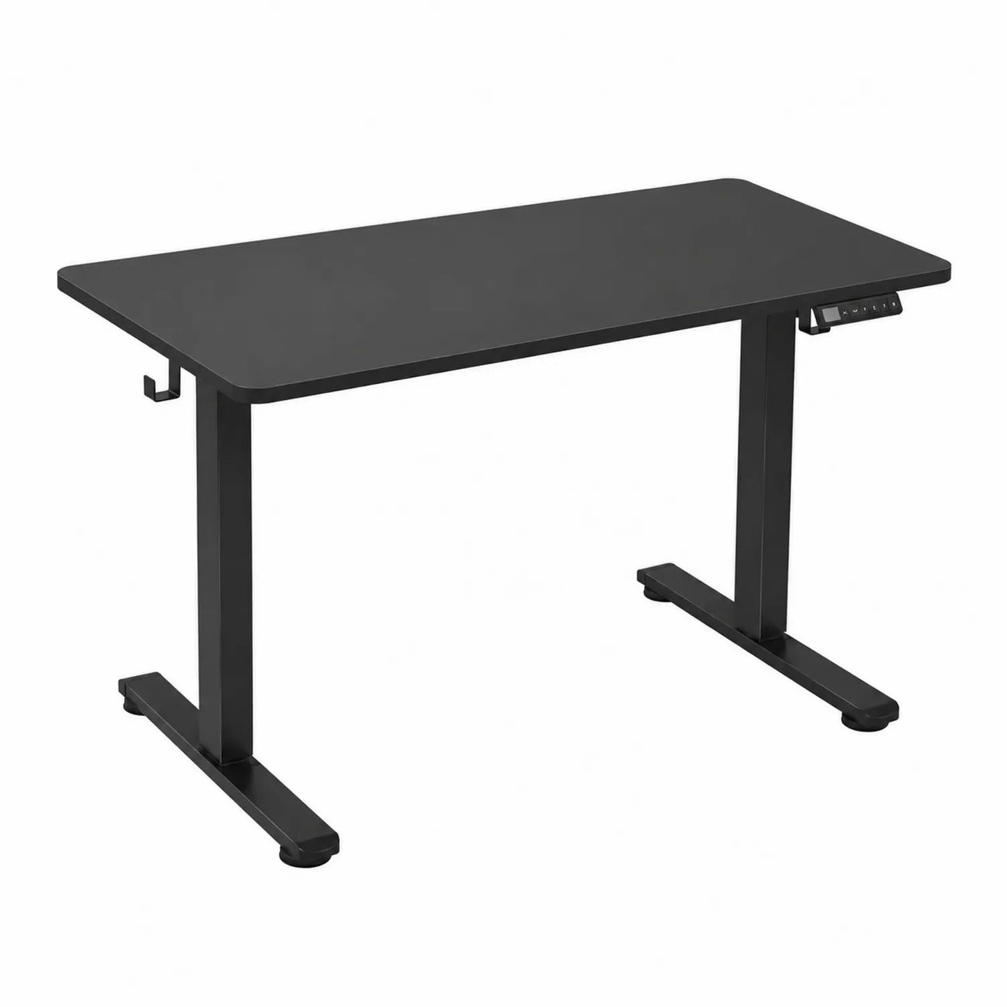 Höhenverstellbarer Schreibtisch Schwarz 120x60 cm Stahl MDF