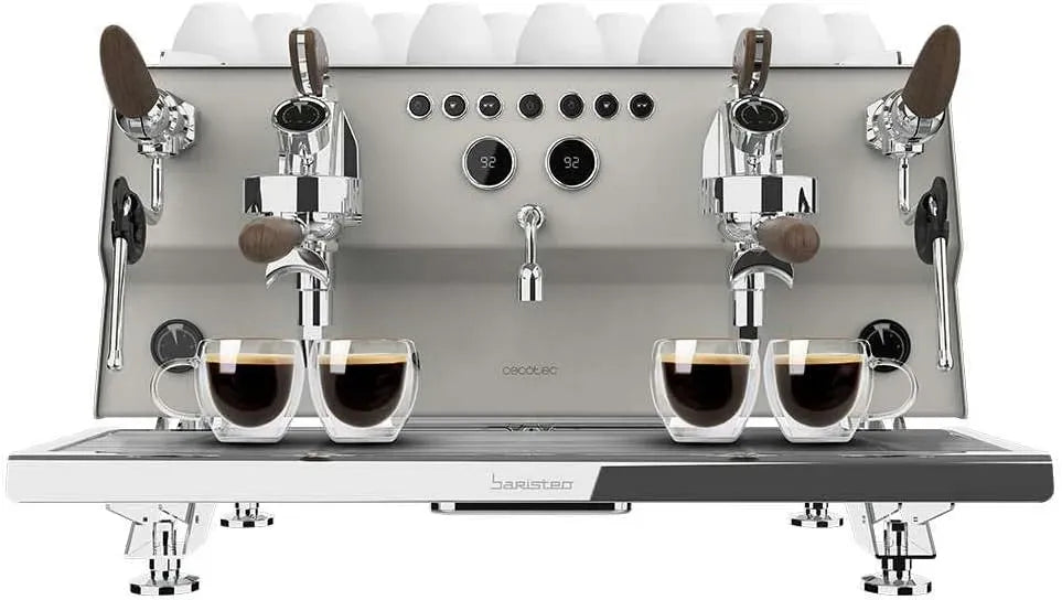 Cecotec E61-System Espressomaschine, 5593 W, Kaffeemaschine für Espresso, Gewerbe-Espressomaschine Baristeo Gastro