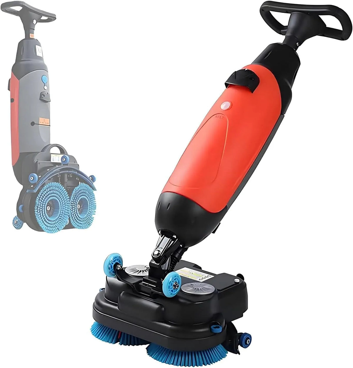 3-in-1-Funktion Gewerbe-Scheuersaugmaschine, Profi-Minigerät, tragbar, Restaurant, Rot, für Restaurants