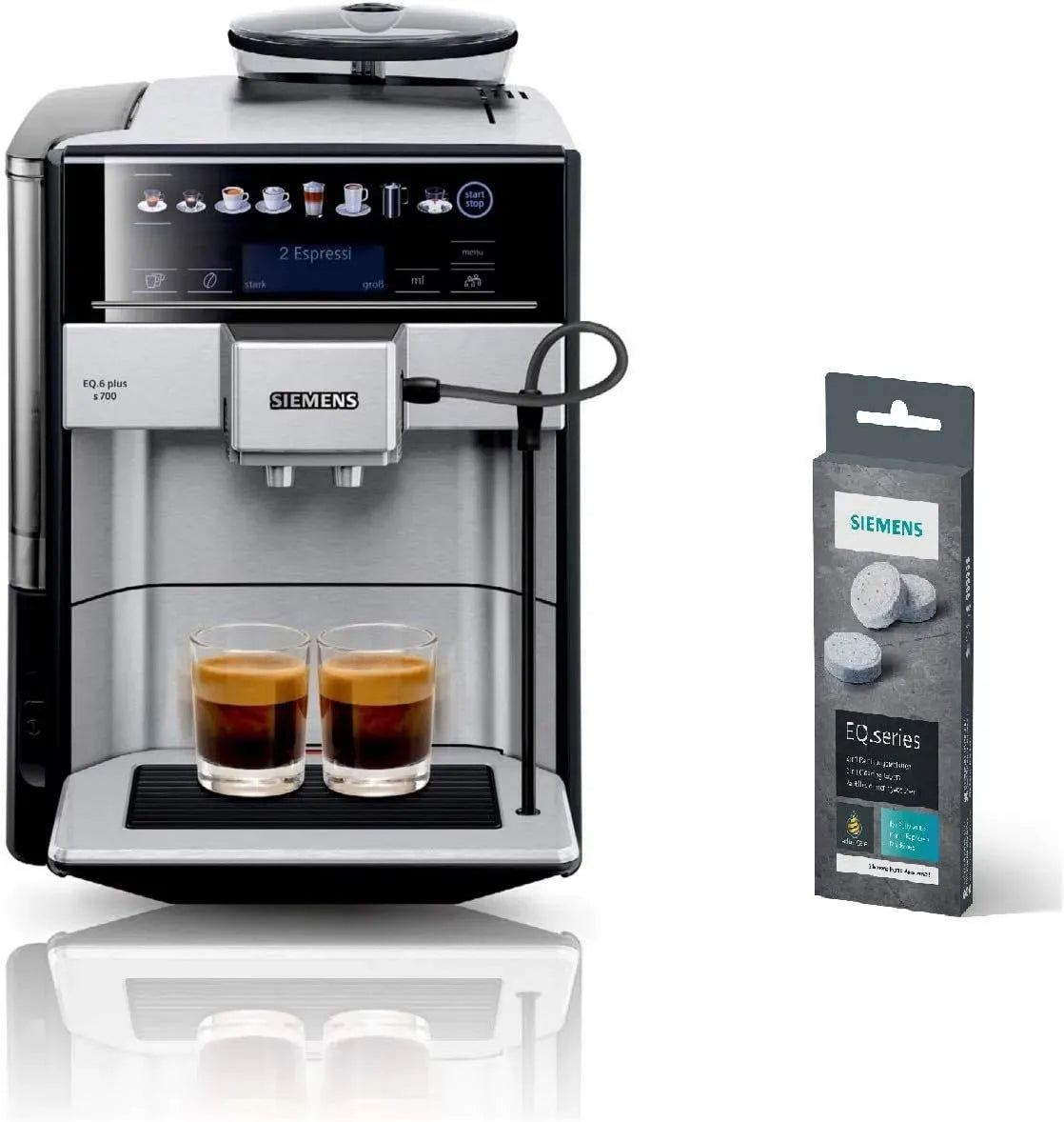 Siemens EQ.6 s700 Kaffeevollautomat, Direktwahl + Reinigungstabletten TZ80001A