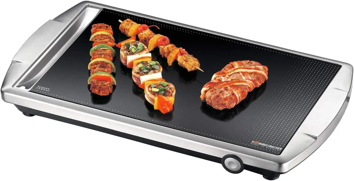 Rommelsbacher CG 2303 2303/E Grill, 2000 W, 2 Temperaturzonen, Edelstahl