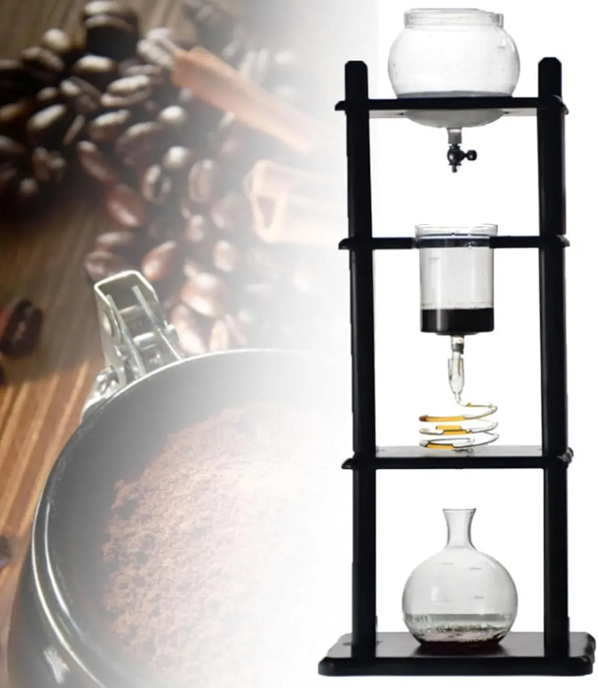 Kaffeemaschine, 5–8 Tassen, Kaffeebereiter, elektrische Kaffeemaschine, Cold Brew Drip Tower Eiskaffeemaschine