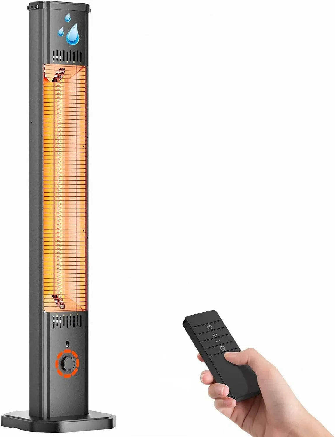 Standheizstrahler, Terrassenstrahler, Heizung, 2000 W, Outdoor, IP65, Timer, Wärmefunktion