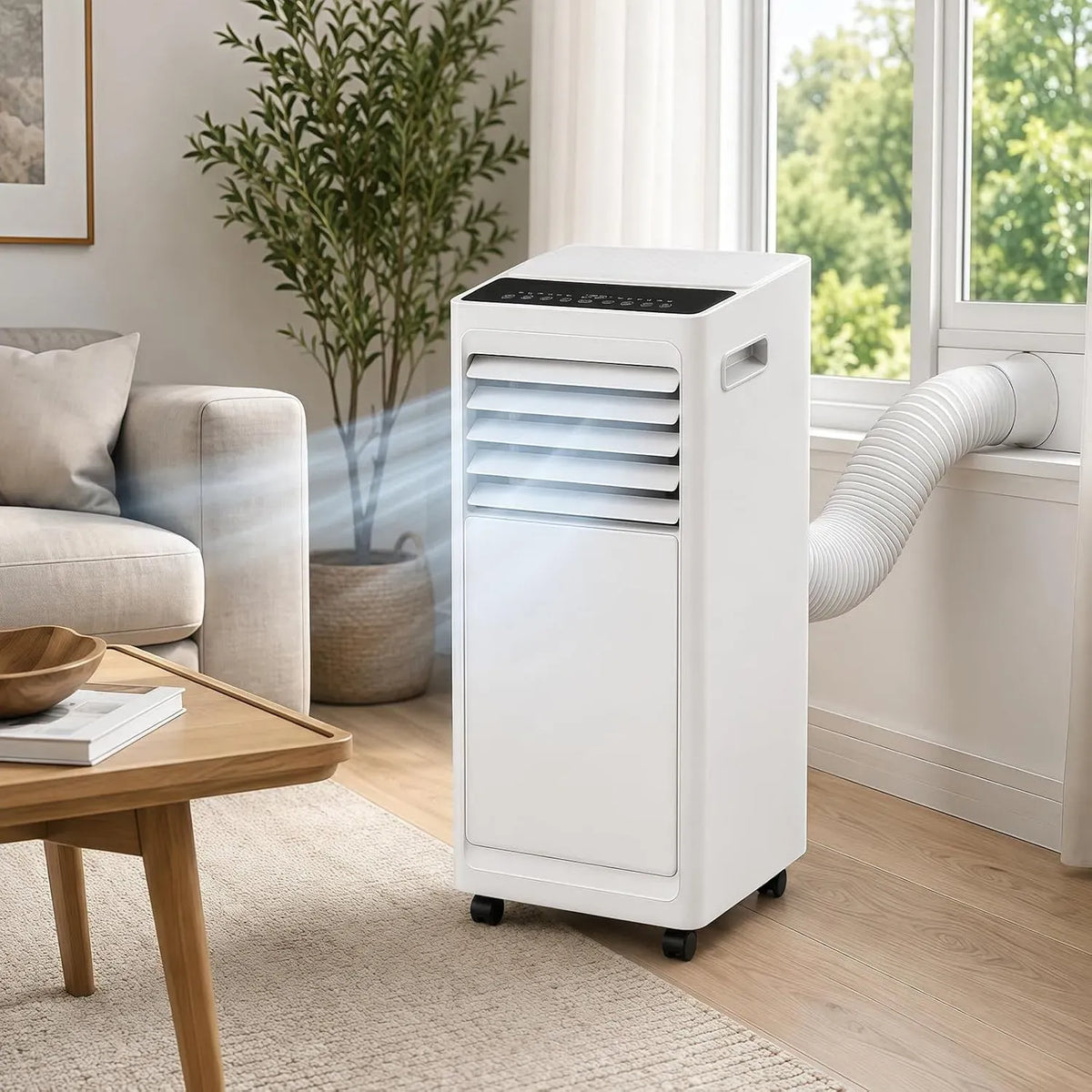 Klimaanlage, 16 bis 30 °C, 301 m³/h, Timer, 24 Stunden Timer, 3 in 1 Kühlen Entfeuchten Ventilator, 8–12 m²