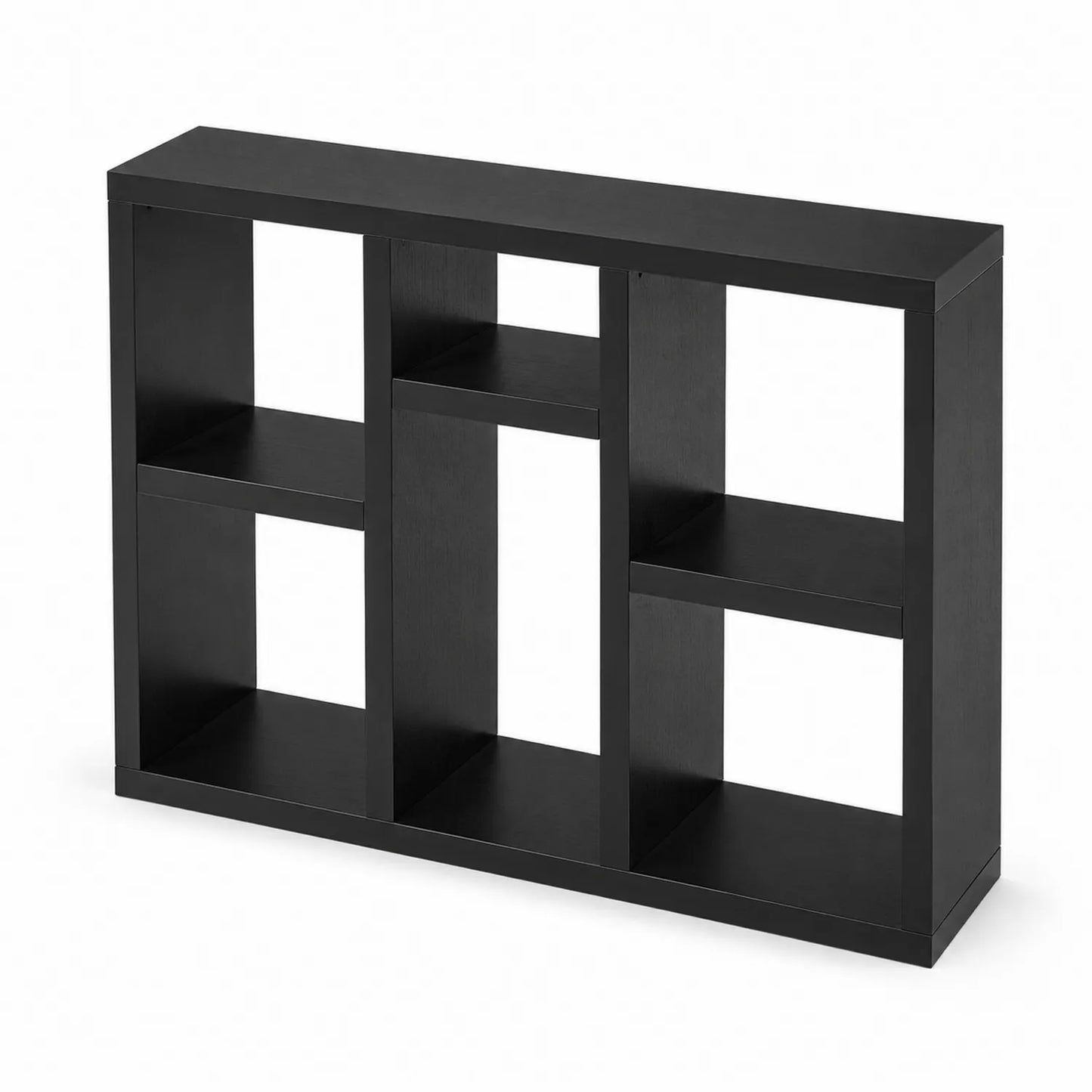Regal Holzwerkstoff Schwarz 90x30x90 cm