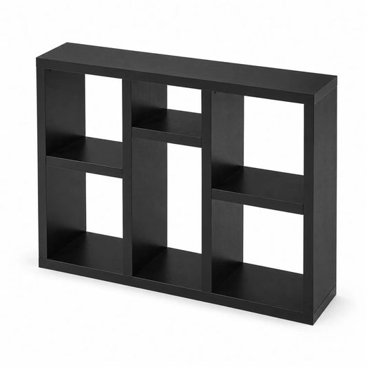 Regal Holzwerkstoff Schwarz 90x30x90 cm