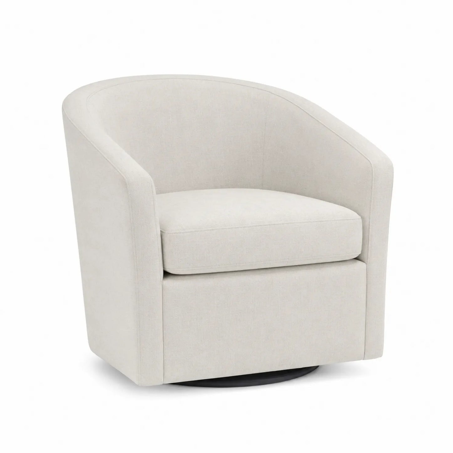 Drehbarer Polstersessel Holzrahmen Beige