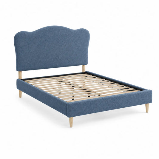 Doppelbett Holz Blau 200x160cm