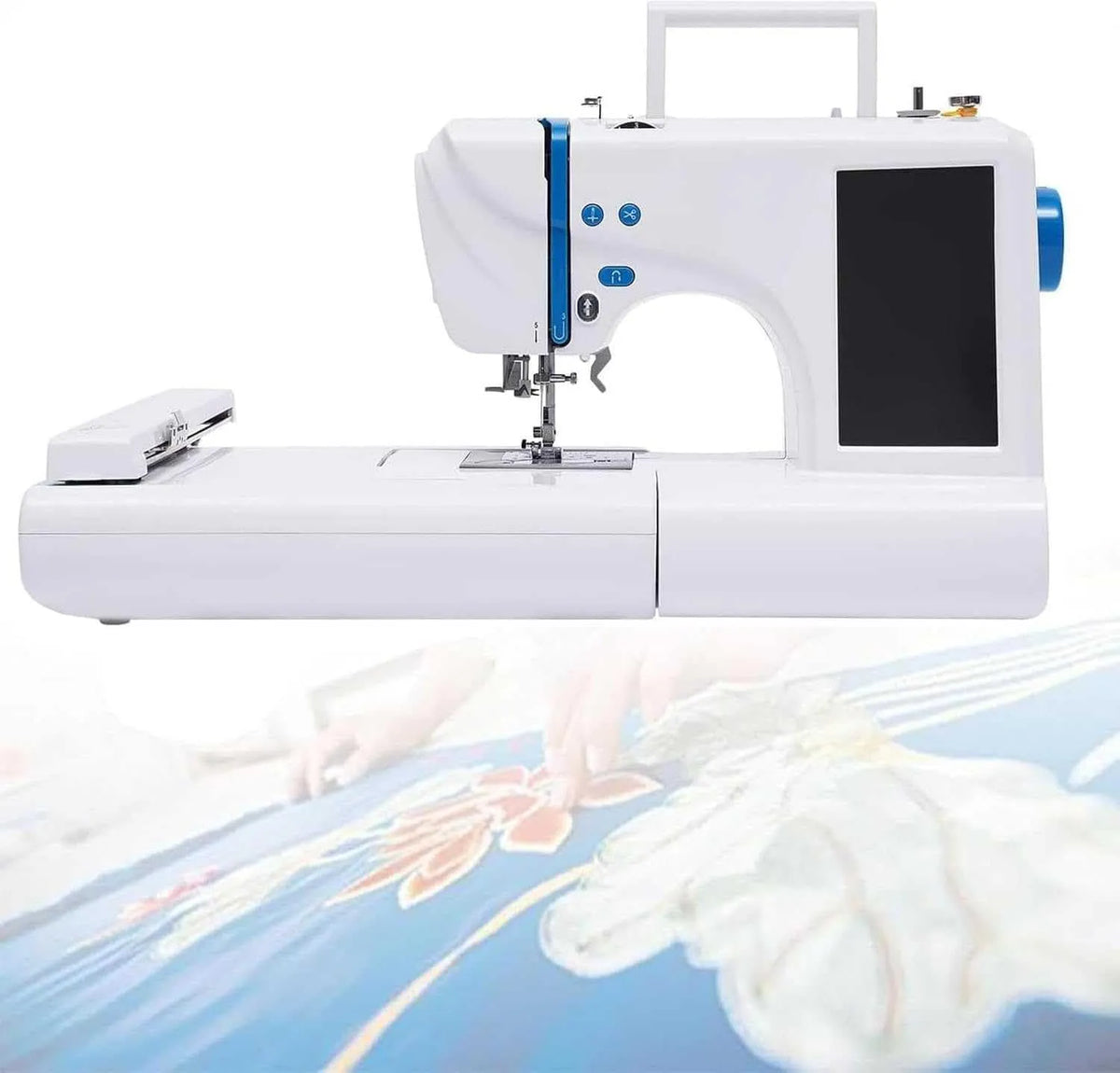 Stickmaschine, Stickautomat, Touch-Bedienung, LCD-Display