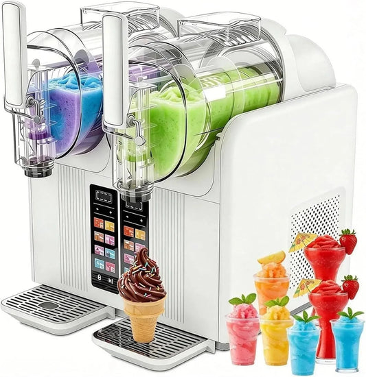 Doppeltank 2 x 2L, 430W, 7 Programme White, Slush-EIS-Maschine 430W