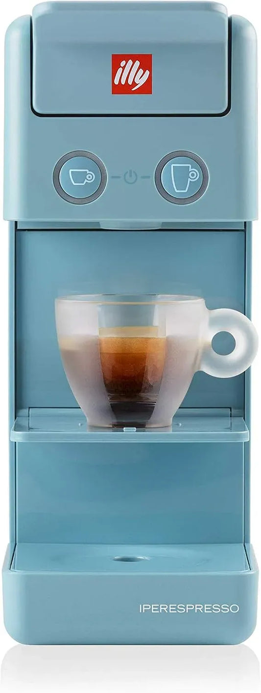 Kaffeemaschine, illy Y3.3, Kaffeebereiter, elektrische Kaffeemaschine, Kaffeemaschine für Iperespresso Kapseln in Amalfiblau