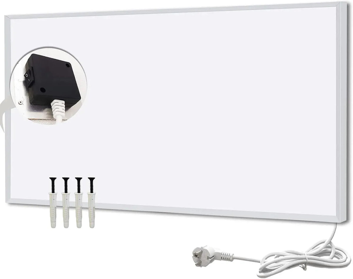 Elektroheizung, 600 × 1200mm, 1000 W, elektrisches Heizgerät, Energiesparende Infrarot Wandheizung