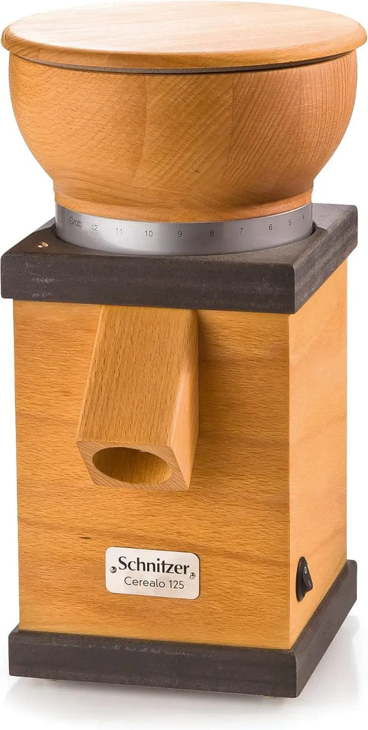 Getreidemühle, Kornmühle, Kornmühle für Getreide, Schnitzer Getreidemühle Cerealo 125 Anthrazit