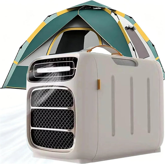Klimaanlage, 420 W, 42 dB, Tragbare, Touch-Bedienung, leise, Camping, Touch-Display & Fernbedienung für Wohnmobil, Zelt & Camping