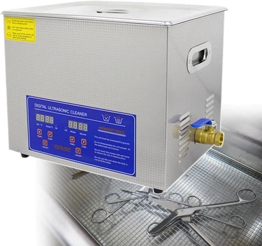 Ultraschall-Schallplattenreiniger, Ultraschallreiniger, Ultraschallreinigungsgerät, 6 L, gewerblich, Edelstahl