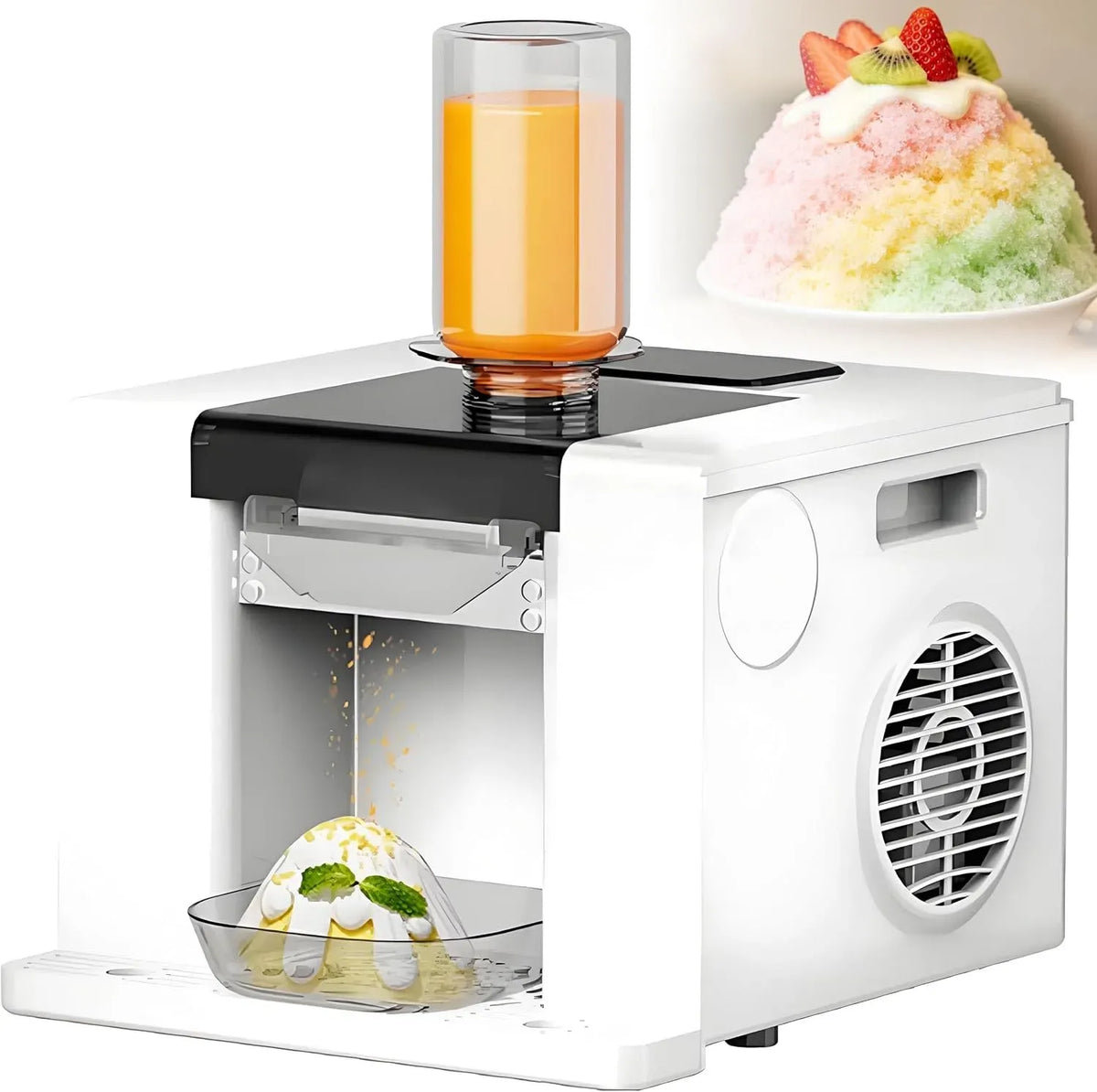 Eiswürfelbereiter, Einfüllbecher, Eiscrusher, 280 W, 750 ml, Gewerblicher