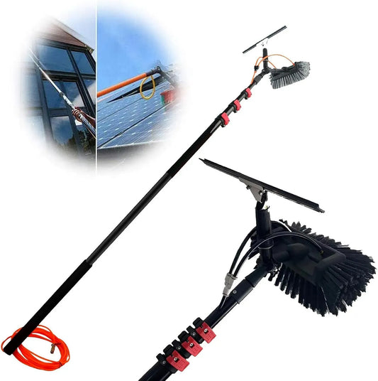 Head-4M/13FT Solarpanel-Reinigungsgerät, Teleskopbürste, 55cm, 12 M, 55 cm, 4 M, für Effiziente Fensterreinigung