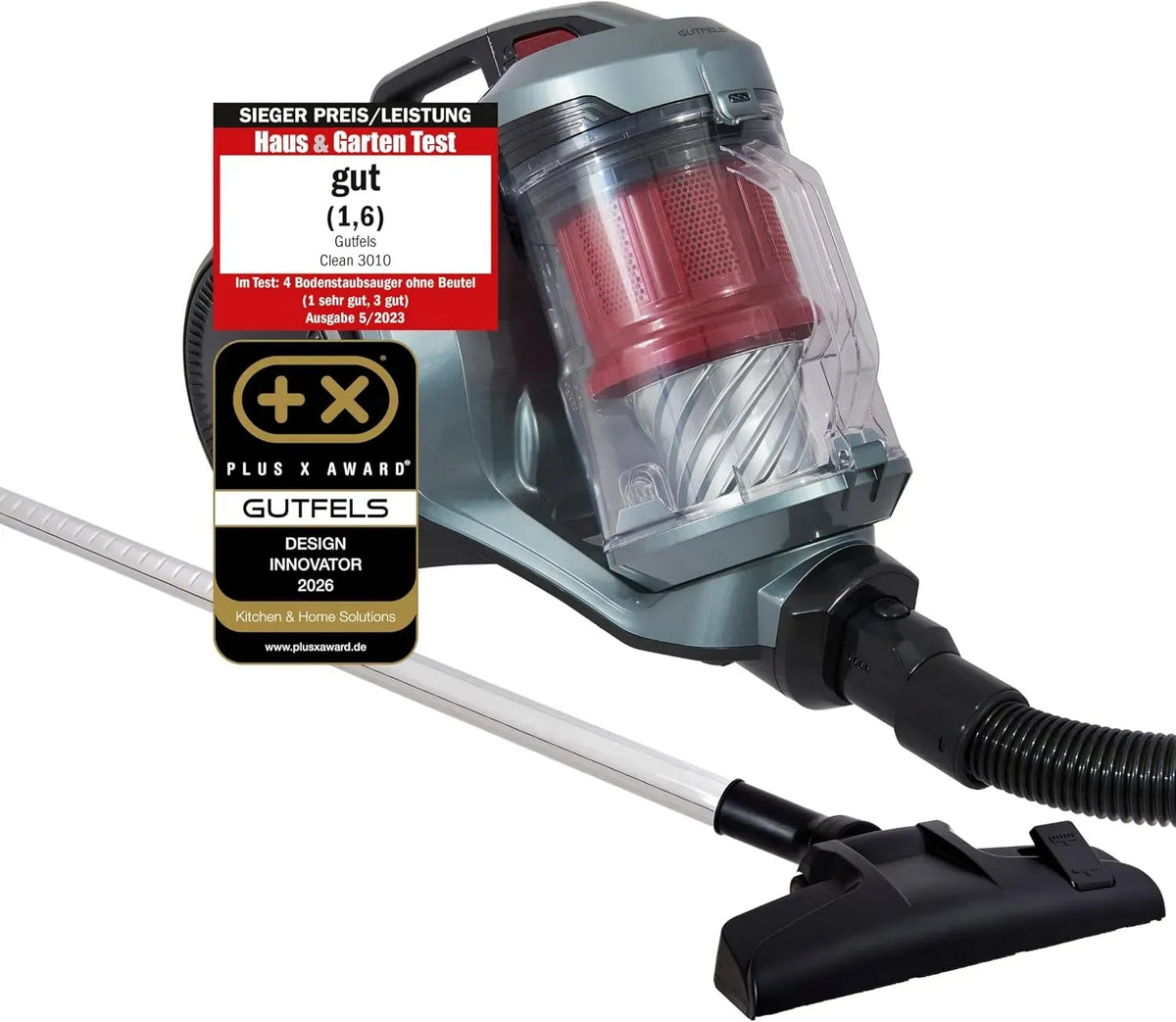 Staubsauger, Multi-Zyklon mit HEPA-Filter, elektrisches Staubsauggerät, Clean 3010 Staubsauger beutellos