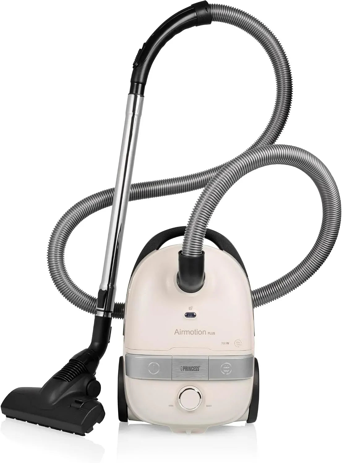Princess 10m Staubsauger, 4 L, 700 W, 68 dB, leise, Leicht & Kompakt & großes Volumen 4L, Stufenlos regelbar, 336080, HEPA-Filter