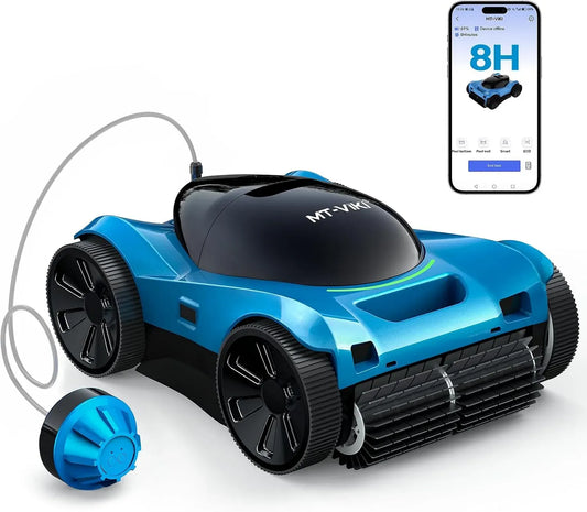 LPH 3 4WD Filterbehälter, Poolreiniger, Poolroboter, Akku, Poolreinigungsroboter, 3,5 L, kabellos, Stand- und Wandmontage, für Wand und Boden