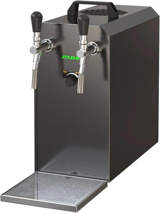 2-Leitungs Bierzapfanlage, Trockenkühler, 55 l/h, Edelstahl