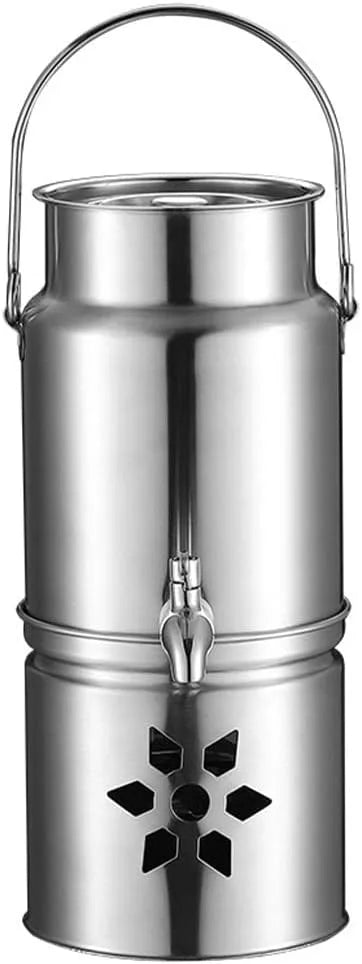Heißwasserspender, Getränkespender, Getränkedispenser, Heißwasserbereiter, 5 L, Edelstahl, für Partys