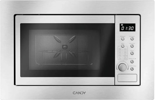 Candy CA38F7N20XXW Mikrowelle, 27 cm, 20 L, 800 W, 1000 W, Grill, Kindersicherung, Auftaufunktion, Edelstahl, Mikrowellenofen, 8 Autos