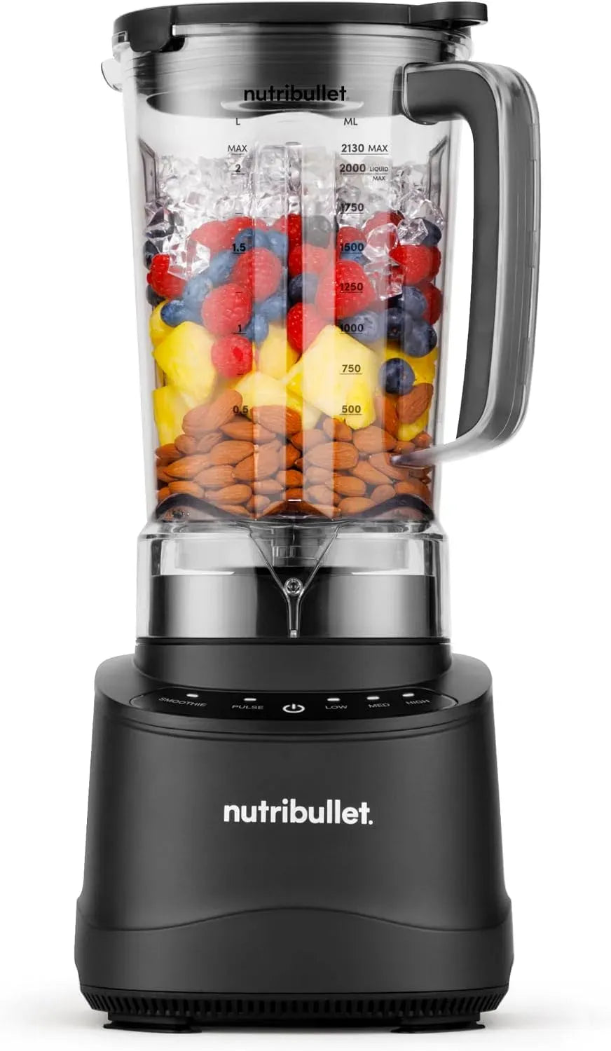 Standmixer NBF430MB, 2,1 L, 1200 W, 3 Geschwindigkeiten, Schwarz, 3 Geschwindigkeiten und Pulse-Funktion
