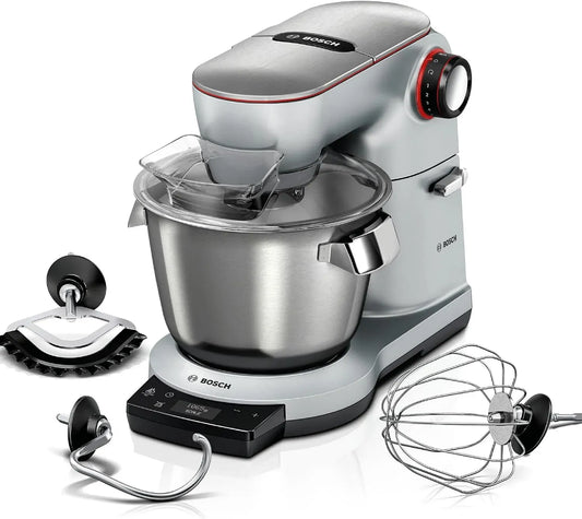 Bosch MUM9AX5S00 Geschirrspüler, 5,5 L, 1500 W, Spülmaschine, Timer, Edelstahl, Silber, Edelstahl-Schüssel 5,5 L, 7 Stufen, 3 Automatikprogramme