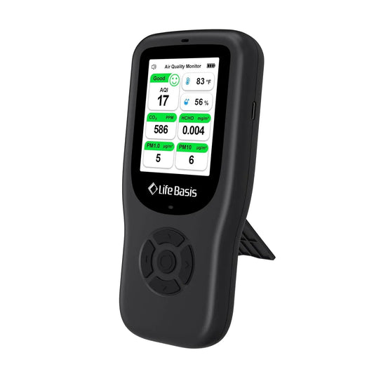 11-in-1 Luftqualitätsmessgerät, Luftqualitätsmonitor, Luftmessgerät, LifeBasis