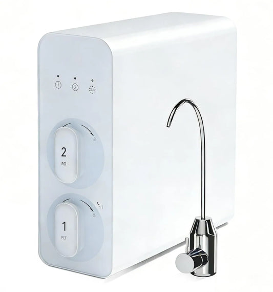 Küchenarmatur 600GPD, 2:1 Rein zu Abfluss, RO Wasserfiltersystem mit Selbstreinigungsfunktion