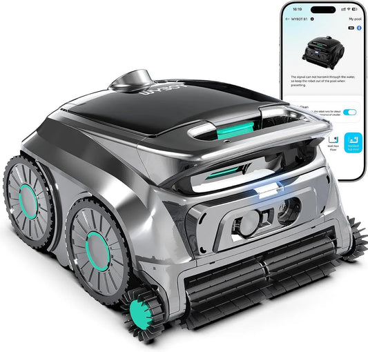 OS600 Poolroboter, Akku, Poolreinigungsroboter, kabellos, Stand- und Wandmontage, für Wand Und Boden, WYBOT