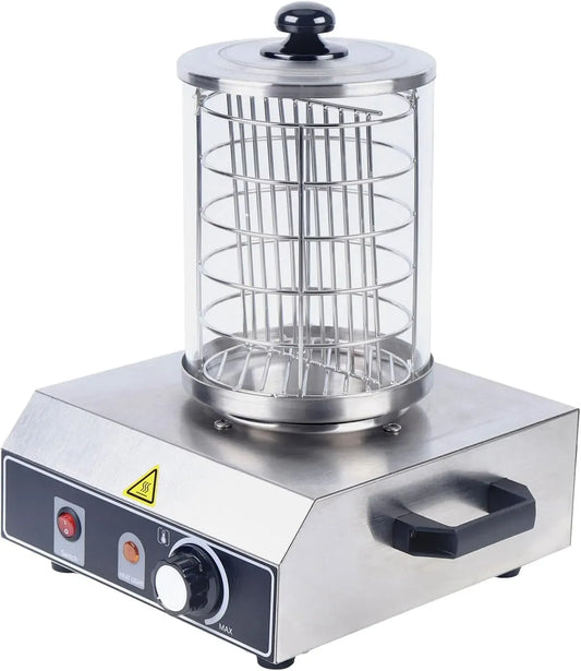 Hot Dog Maker, Bockwurstwärmer, Würstchenwärmer, Bockwurstkocher, 16x21.5CM, 350 W, 5 CM, Edelstahl, Wärmefunktion