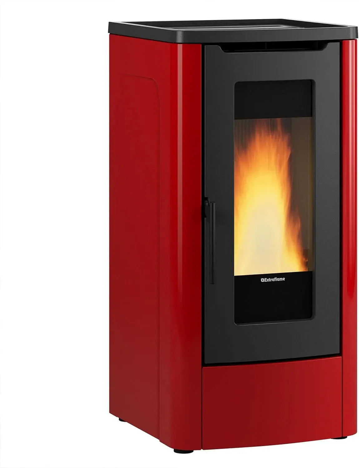 Pelletofen, Extraflame 1285550 Dahiana Plus VFS Pelletofen Stahl Bordeaux/A+