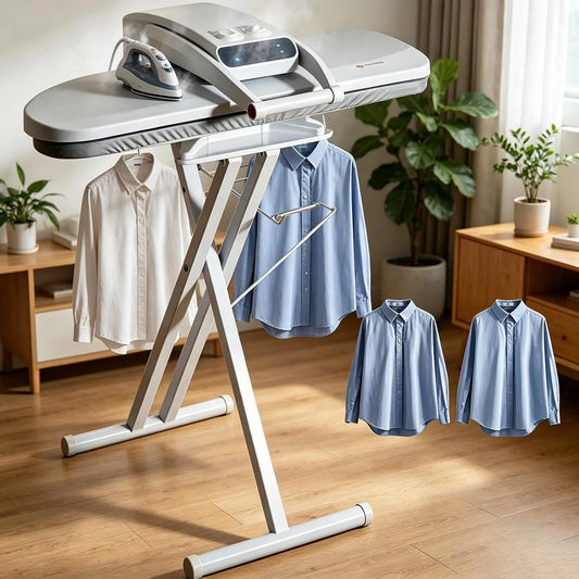 Hemdenpresse, Dampfpresse, Support, 1800 W, Antihaftbeschichtung, für Zuhause und Gewerbe Support Frame Model