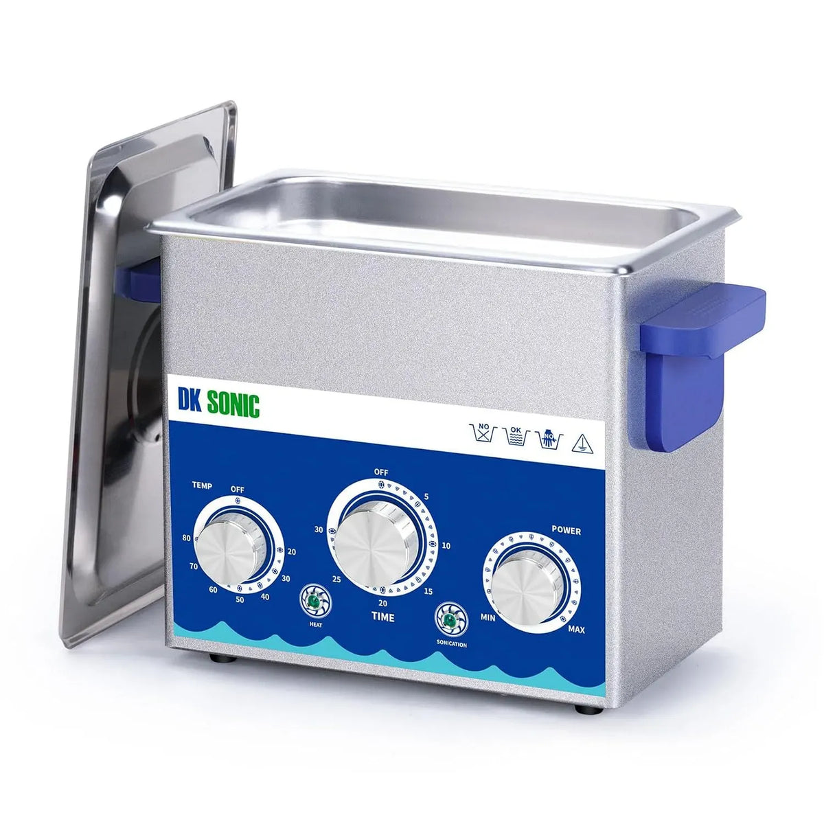 Ultraschall-Schmuckreiniger, Ultraschallreiniger, Heizung, Ultraschallreinigungsgerät, 3 L, 120 W, Timer, Industrie, Wärmefunktion, für Münzen