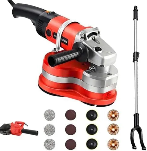 Betonbodenschleifer, Bodenpoliermaschine, 2800 W, tragbar, Stand- und Wandmontage