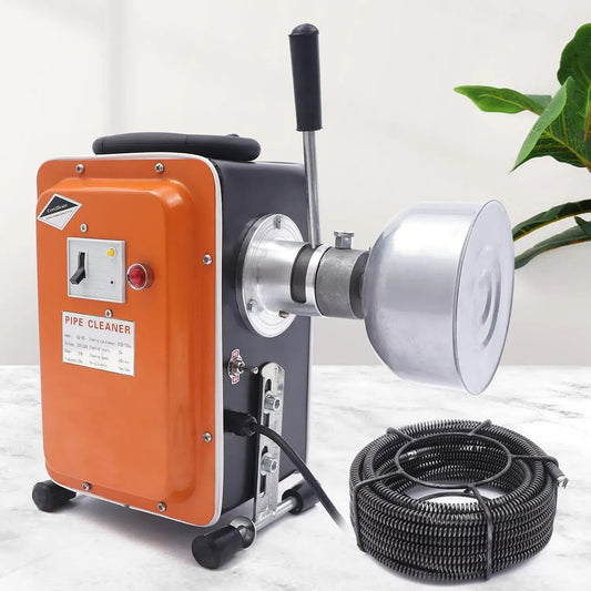 20-110mm 20M Rohrreinigungsgerät, Abflussreiniger, 750 W, 110 mm, 20 M, für Sewer Badewanne, Rohrreinigungsmaschine