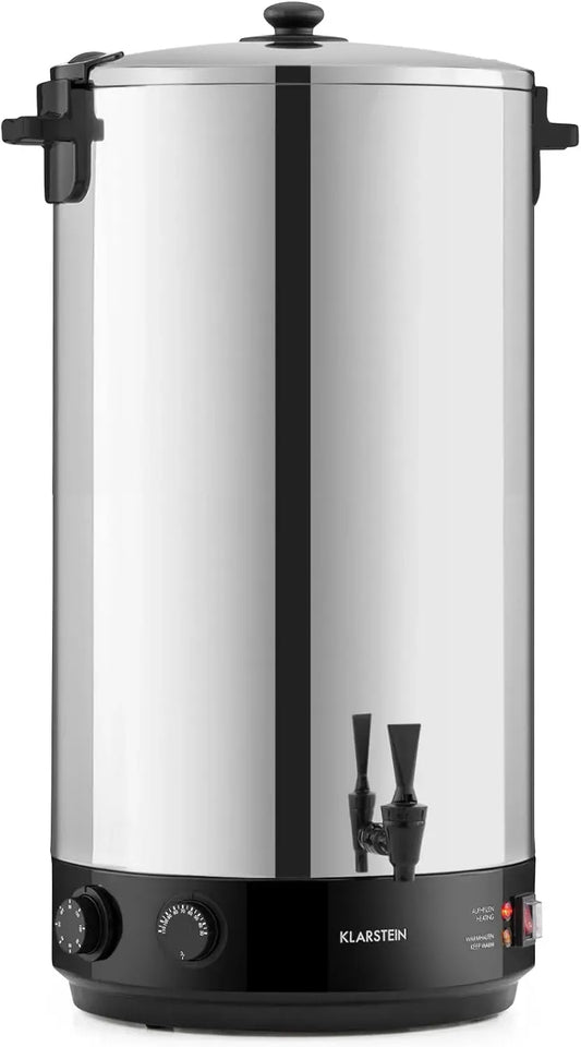 Klarstein Kochgeschirr, 60 L, 30 bis 110 °C, Timer, Warmhaltefunktion, Edelstahl, Timer: 20-120 min, KonfiStar 60 Einkochautomat, Edelstahl poliert