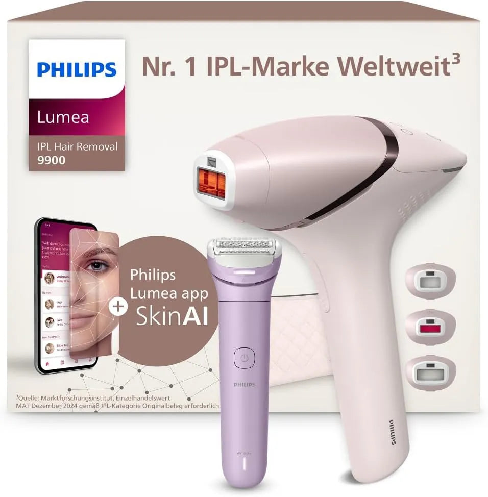 Philips IPL 9900 BRI953/02 Haarentfernungsgerät, IPS-Panel, kabellos, für Körper