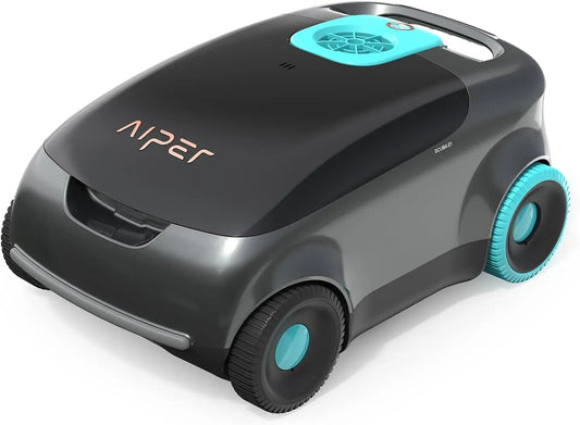 3-Motoren-System Poolroboter, Poolsauger, Akku, Poolreinigungsroboter, Poolreiniger, 100 m, kabellos, für Aufstellpools bis 100 m², AIPER