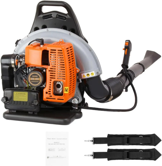 63CC 2-Takt Gas-Kehrmaschine, Benzin-Rucksack, Bodenkehrmaschine, 1,8 L, 2,7 kW, kabellos