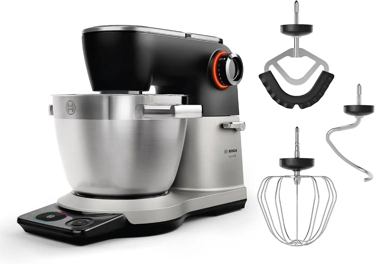 Bosch Serie 8 MUMS8ZS00 Geschirrspüler, 6 L, Spülmaschine, Timer, Edelstahl, 6l Edelstahl-Schüssel, 7 Stufen, 9 Automatikprogramme, NEU, 1.800 W